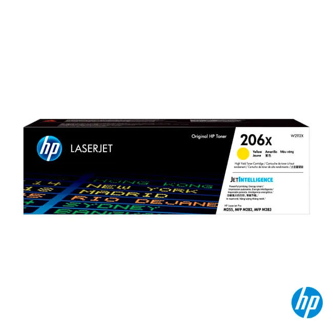 Cartucho de Tóner HP 206X LaserJet Original Yellow