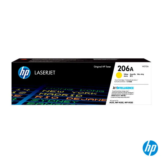 Cartucho de Tóner HP 206A LaserJet Original Yellow