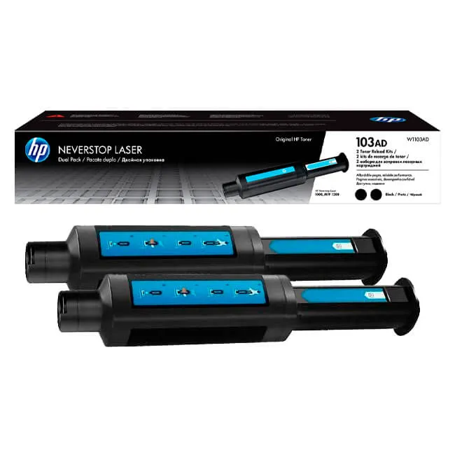 Tóner HP W1103AD Negro 103AD Dual Pack
