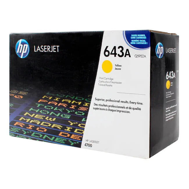 Tóner HP 643A yellow Q5952A original