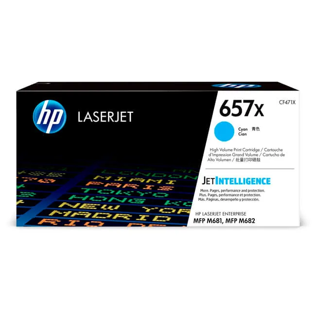 Tóner HP 657X cyan CF471X alto rendimiento