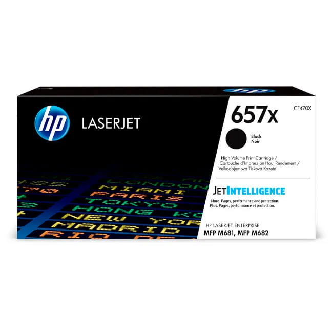 Tóner HP 657X negro CF470X alto rendimiento