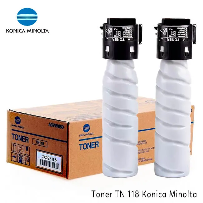 Toner TN-118 Konica Minolta Pack de 2 unidades