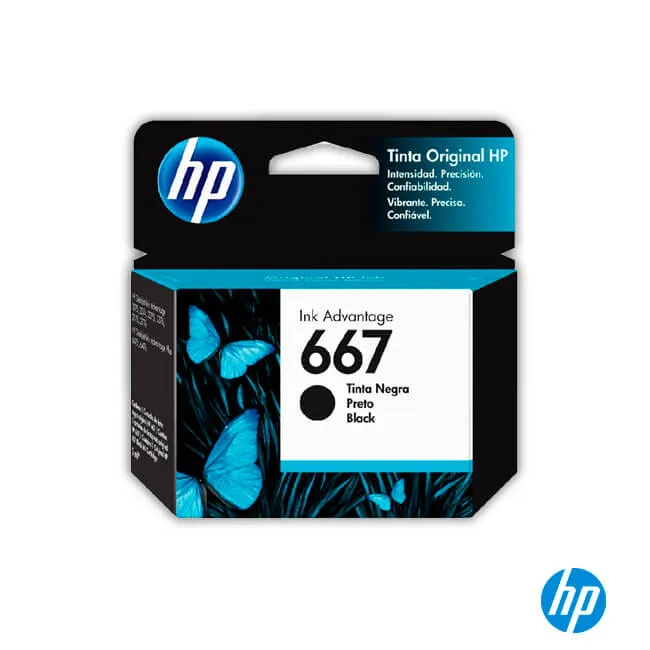 Cartucho de Tinta HP 667 negro original