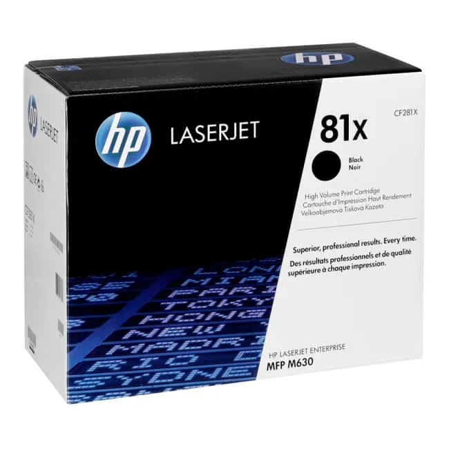 Tóner HP 81X original CF281X alto rendimiento