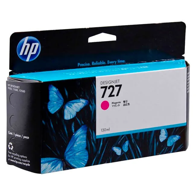 Tinta HP 727A original B3P20A Magenta
