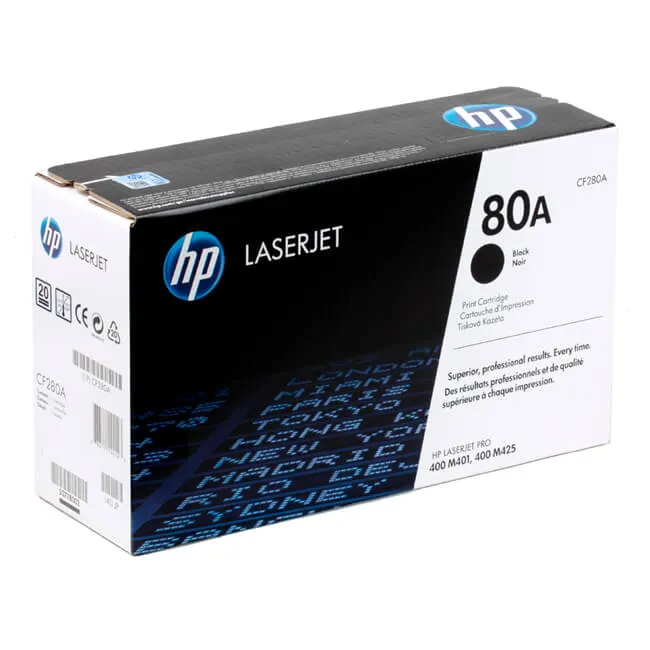 Tóner HP 80A negro CF280A original
