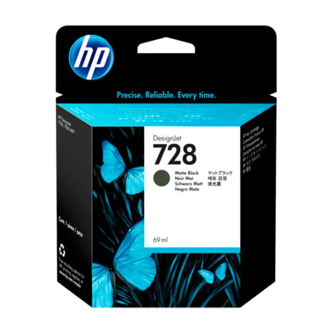 Tinta HP 728 original F9J64A Matte Black