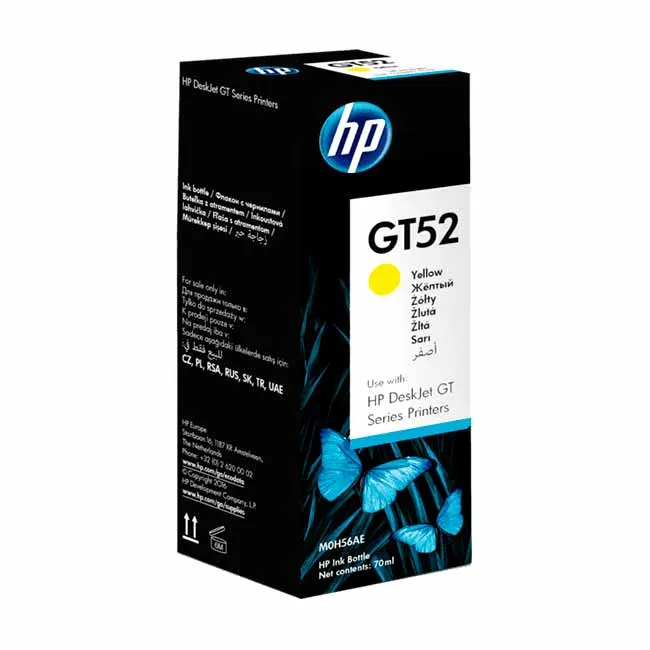 Tinta HP GT52 original M0H56AL Yellow