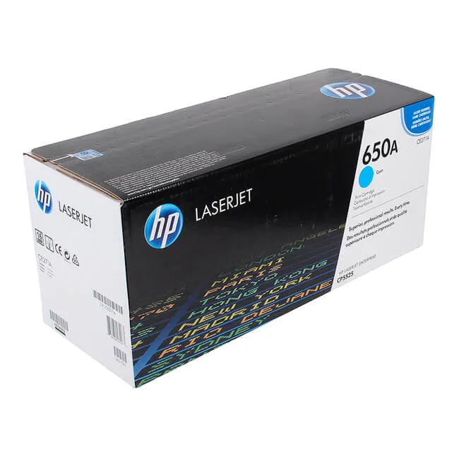 Tóner HP 650A cyan CE271A original