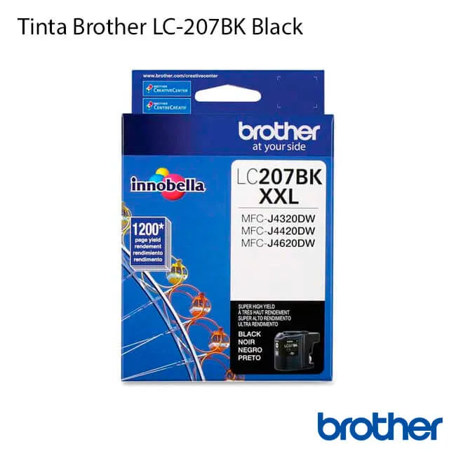 Tinta Brother LC207BK Black Cartucho Original