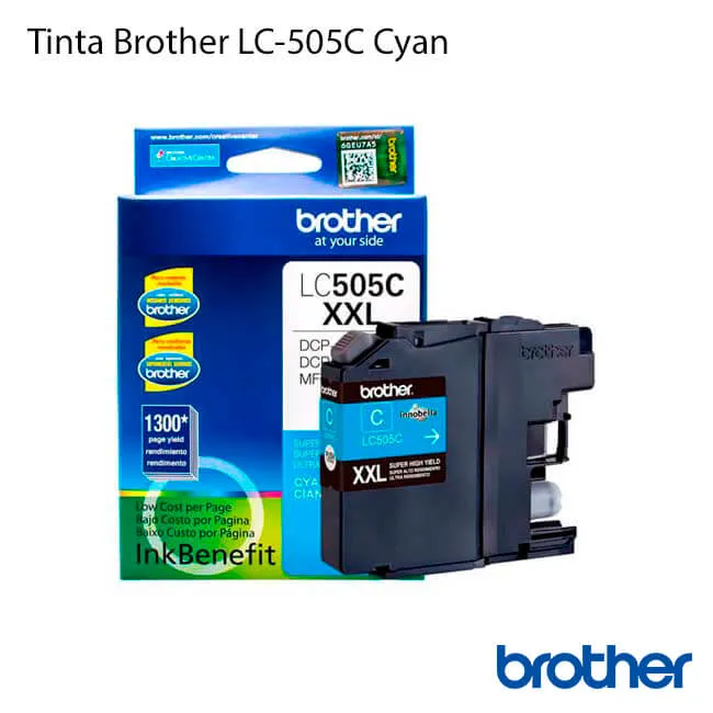 Tinta Brother LC505C Cyan original