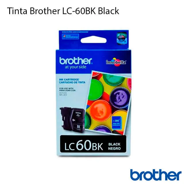 Tinta Brother LC60BK Negro original