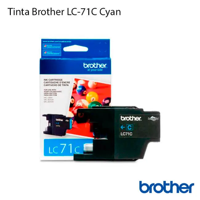 Tinta Brother LC71C Cyan original