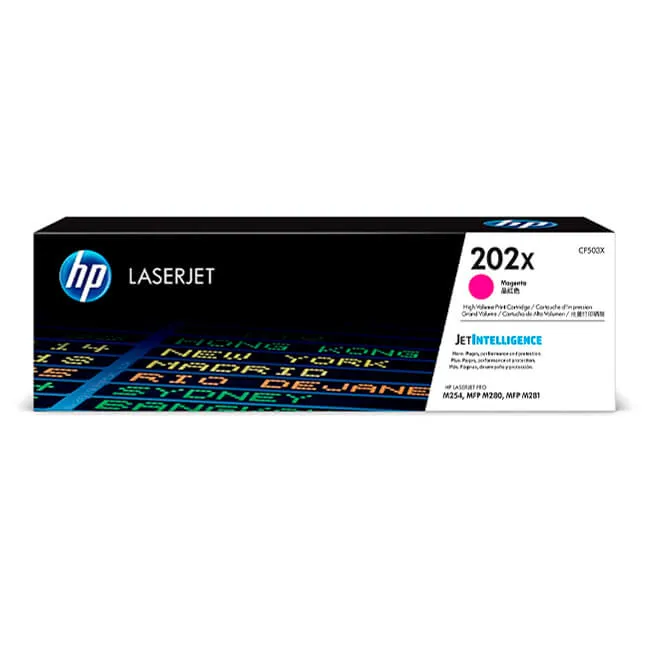 Tóner HP 202X magenta CF503X alto rendimiento