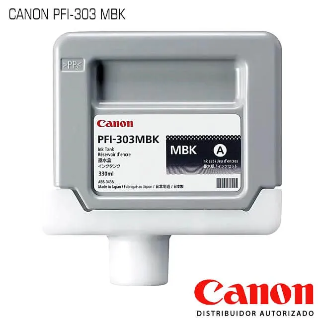Tinta Canon PFI-303MBK Matte Black Original