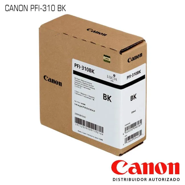 Tinta Canon PFI-310BK Black Original
