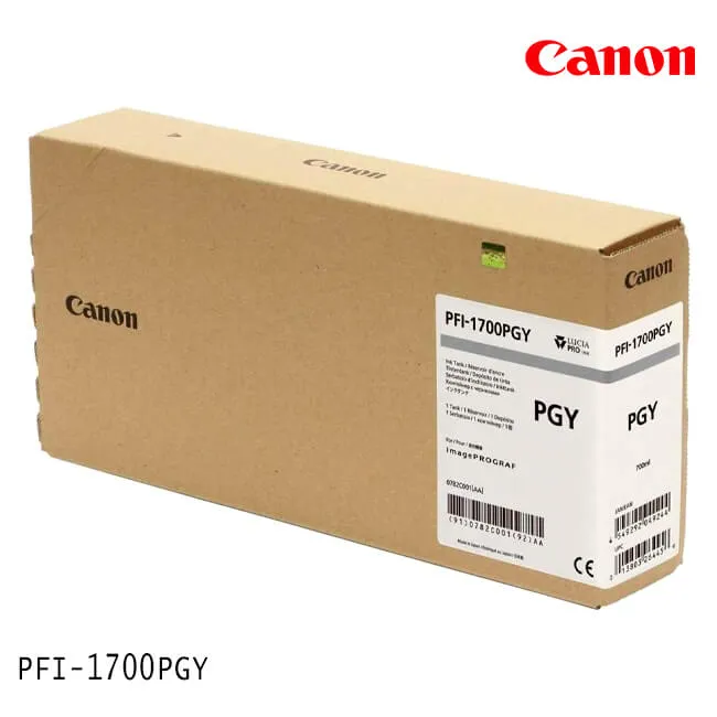 Tanque de Tinta Canon PFI-1700PGY Photo Gris