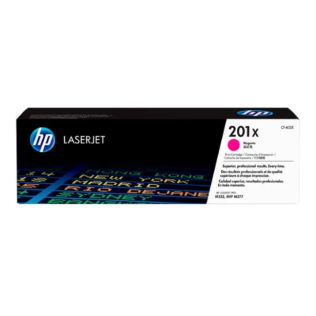 Tóner HP 201X magenta CF403X alto rendimiento