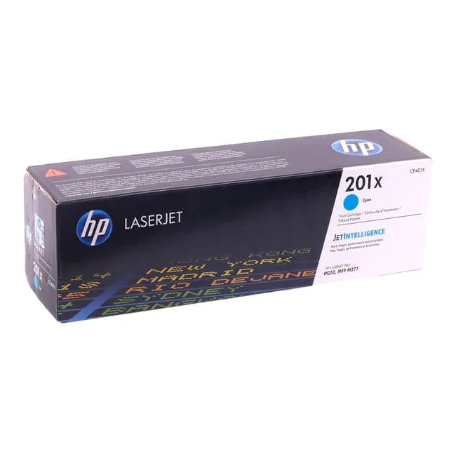 Tóner HP 201X cyan CF401X alto rendimiento