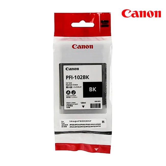 Cartucho de Tinta Canon PFI-102BK Black