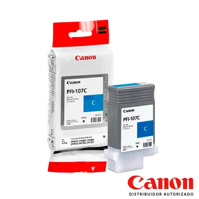 Cartucho de Tinta Canon PFI-107C Cyan