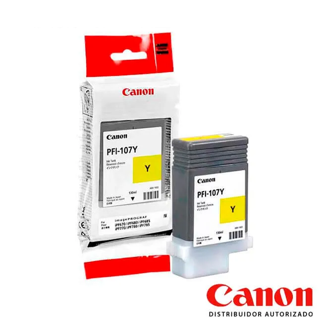 Cartucho de Tinta Canon PFI-107Y Yellow