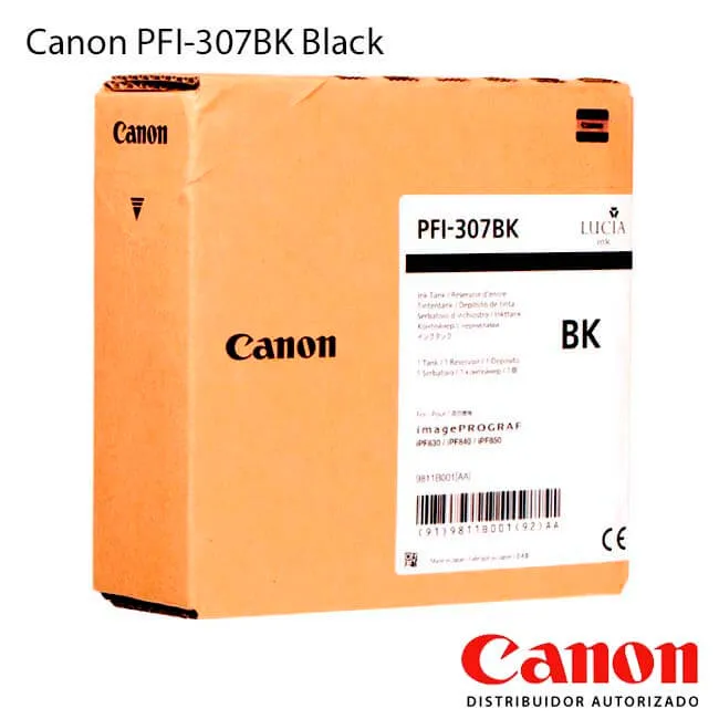 Cartucho de Tinta Canon PFI-307BK Black