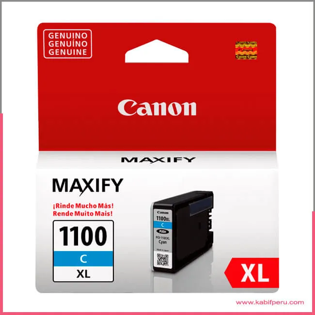 Cartucho de Tinta Canon PGI-1100XL alta capacidad Cian