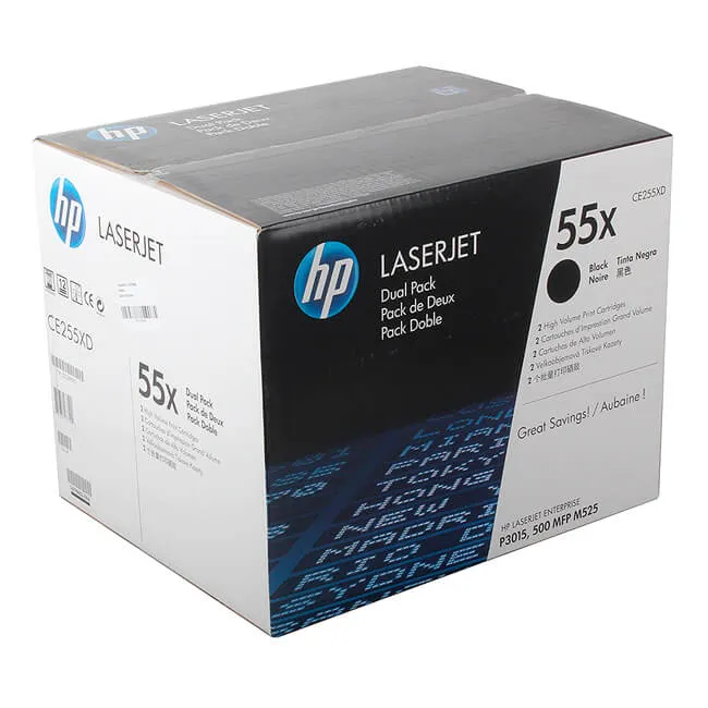 Tóner HP 55XD dual pack CE255X original