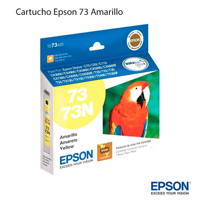 Cartucho de Tinta Epson 73 Amarillo original