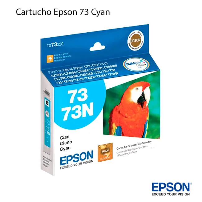 Cartucho de Tinta Epson 73 Cyan original