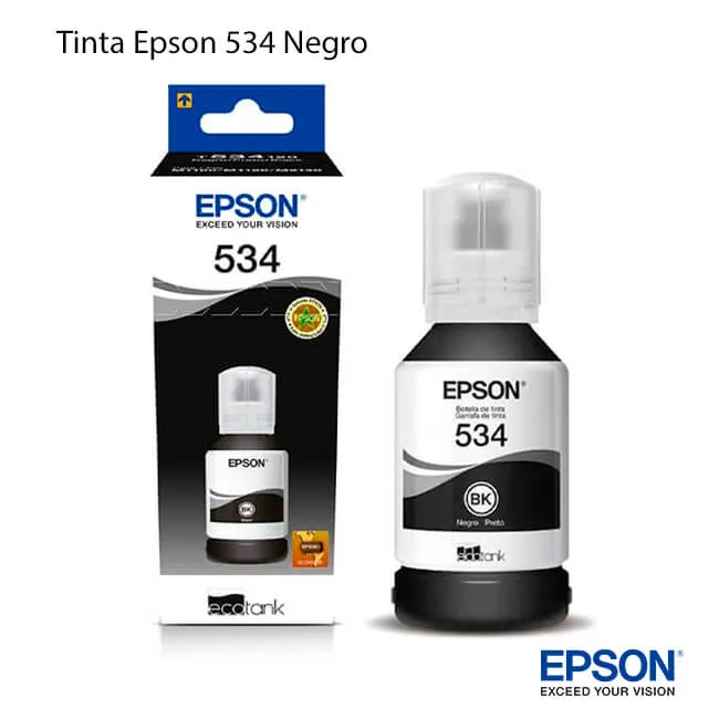 Botella de Tinta Epson 534 Negro original