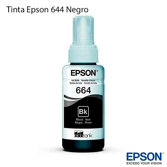 Botella de Tinta Epson 664 Negro original