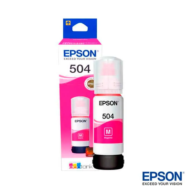 Botella de Tinta Epson 504 Magenta original