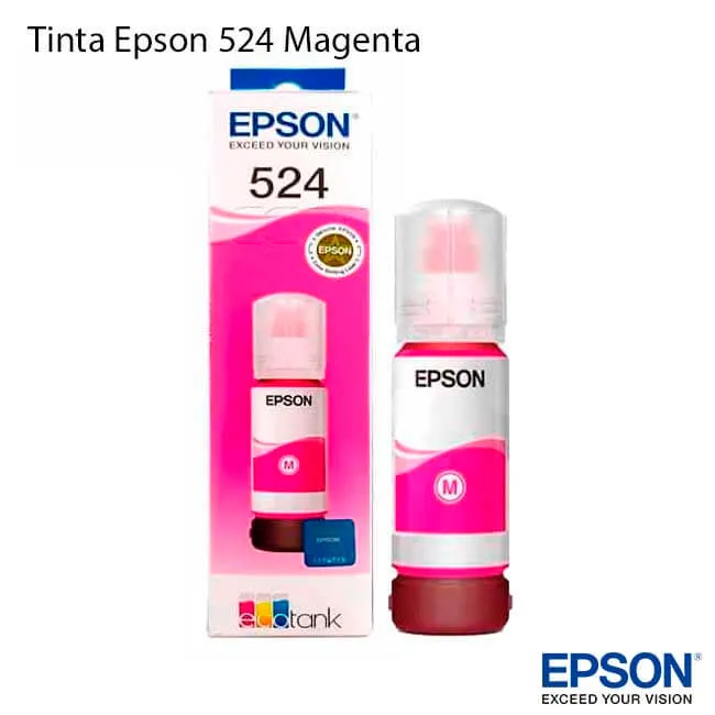 Botella de Tinta Epson 524 Magenta original