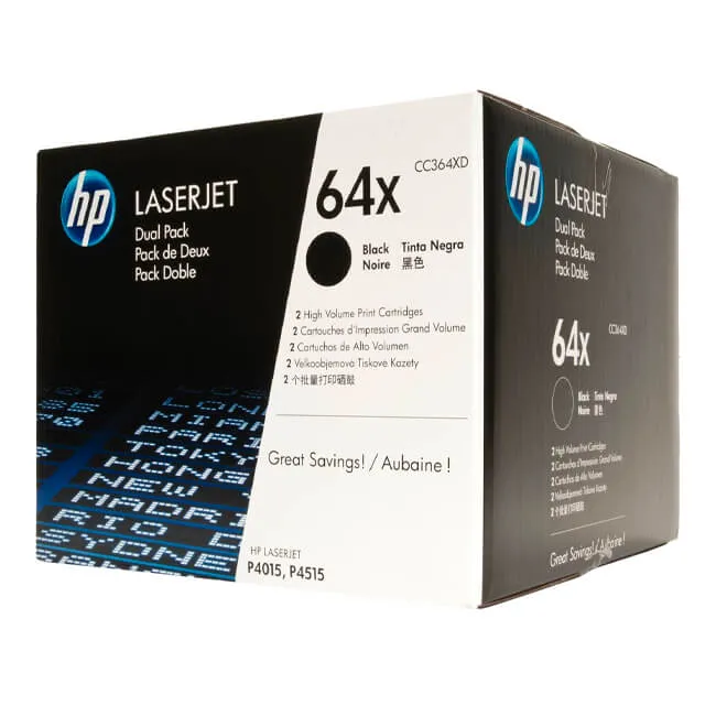 Tóner HP 64XD dual pack CC364XD original