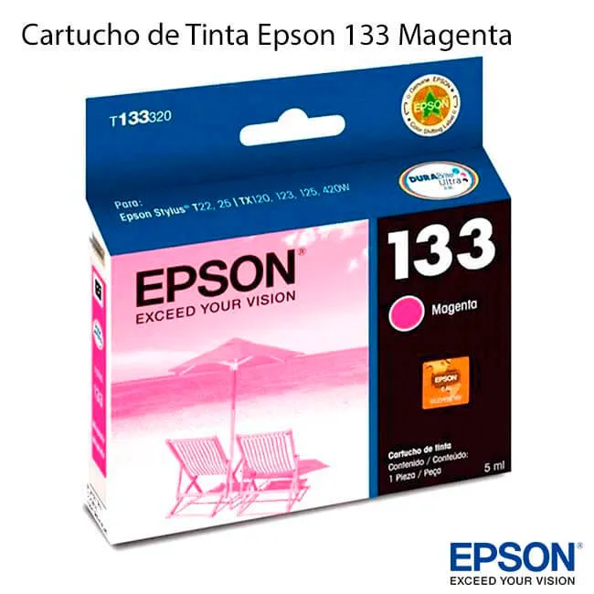 Cartucho de Tinta Epson 133 Magenta Original