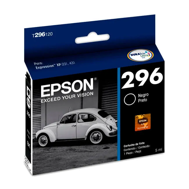 Cartucho de Tinta Epson 296 Negro Original