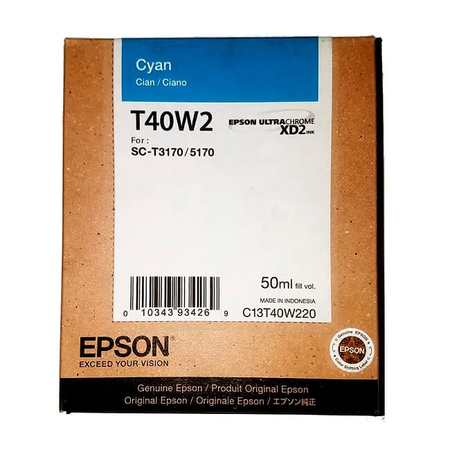 Tinta Epson T40W220 original T40W Cyan