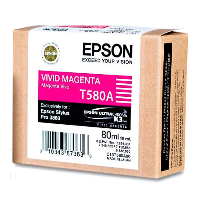 Tinta Epson T580A00 original T580A Vivid Magenta Sp