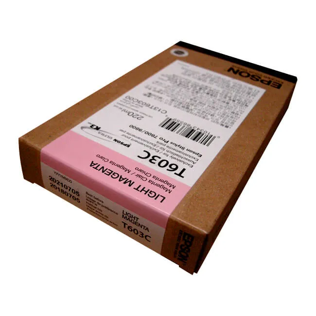 Tinta Epson T603C00 original T603C Light Magenta