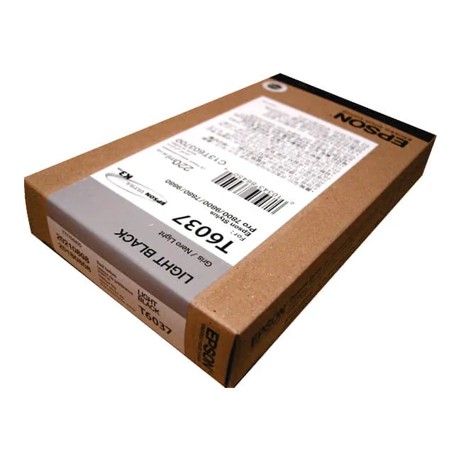 Tinta Epson T603700 original T6037 Light Black