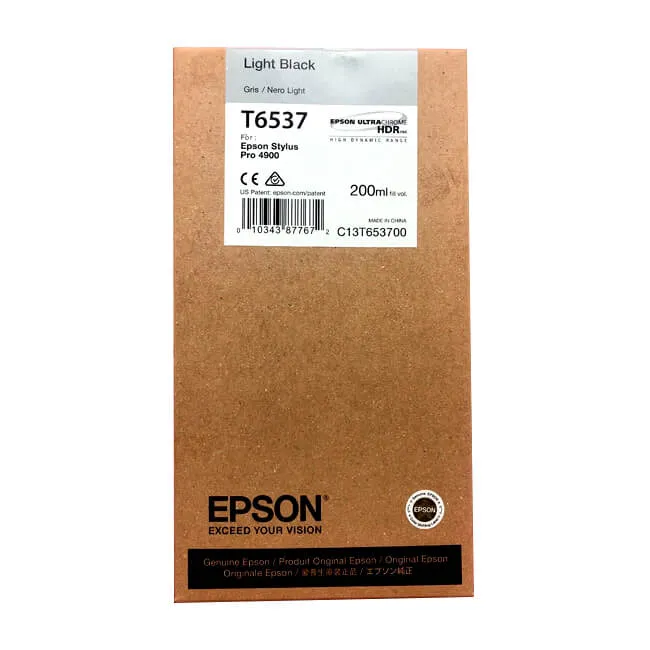 Tinta Epson T653700 original T6537 Light Black