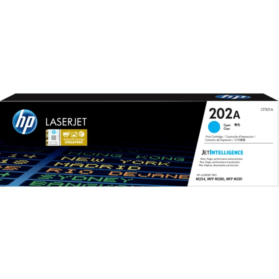 Tóner HP 202A cyan CF501A original