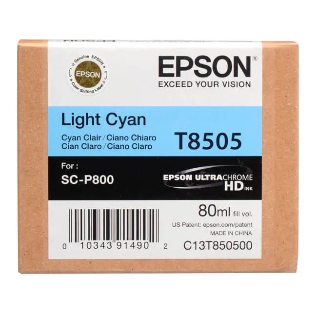 Tinta Epson T8505 original T850500 Cyan Claro