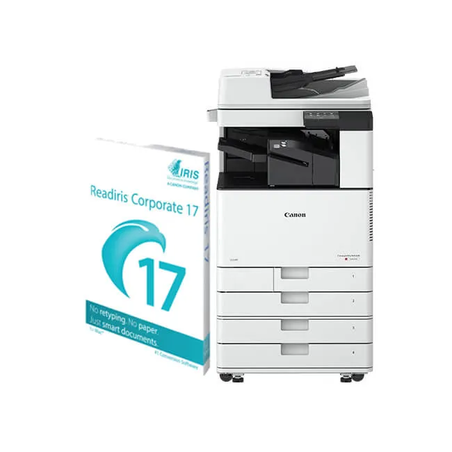 Impresora Multifuncional Canon IR C3125I + Cabinet Type R + 1 Licencia Readiris Corporate PC