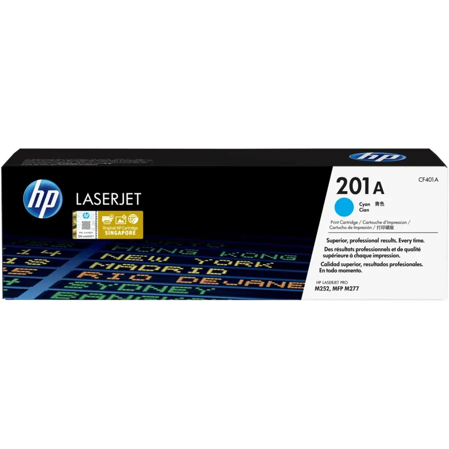 Tóner HP 201A cyan CF401A original
