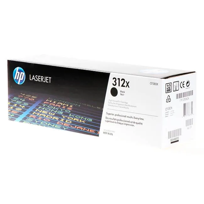 Tóner HP 312X original CF380X alta capacidad