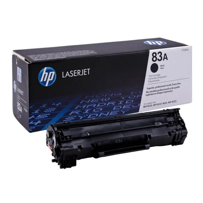 Tóner HP 83A original CF283A negro